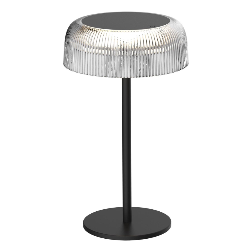 LED Stmívatelná dotyková venkovní stolní lampa TRYPOLIS LED/2W/5V USB 1800 mAh IP44 černá