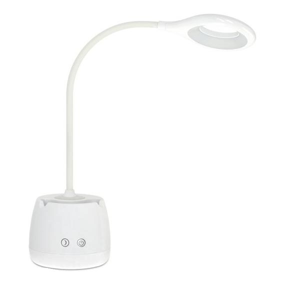 LED Stmívatelná flexibilní nabíjecí stolní lampa LUSIA LED/5W/5V 3000/4000K 1200 mAh bílá