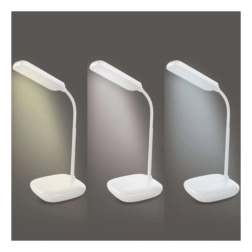 LED Stmívatelná flexibilní stolní lampa LED/12W/230V 3000K/4000K/6500K bílá
