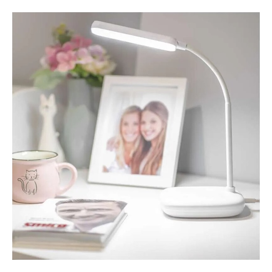 LED Stmívatelná flexibilní stolní lampa LED/12W/230V 3000K/4000K/6500K bílá