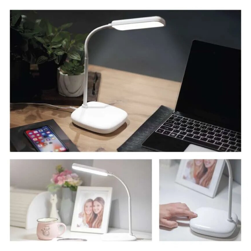 LED Stmívatelná flexibilní stolní lampa LED/12W/230V 3000K/4000K/6500K bílá