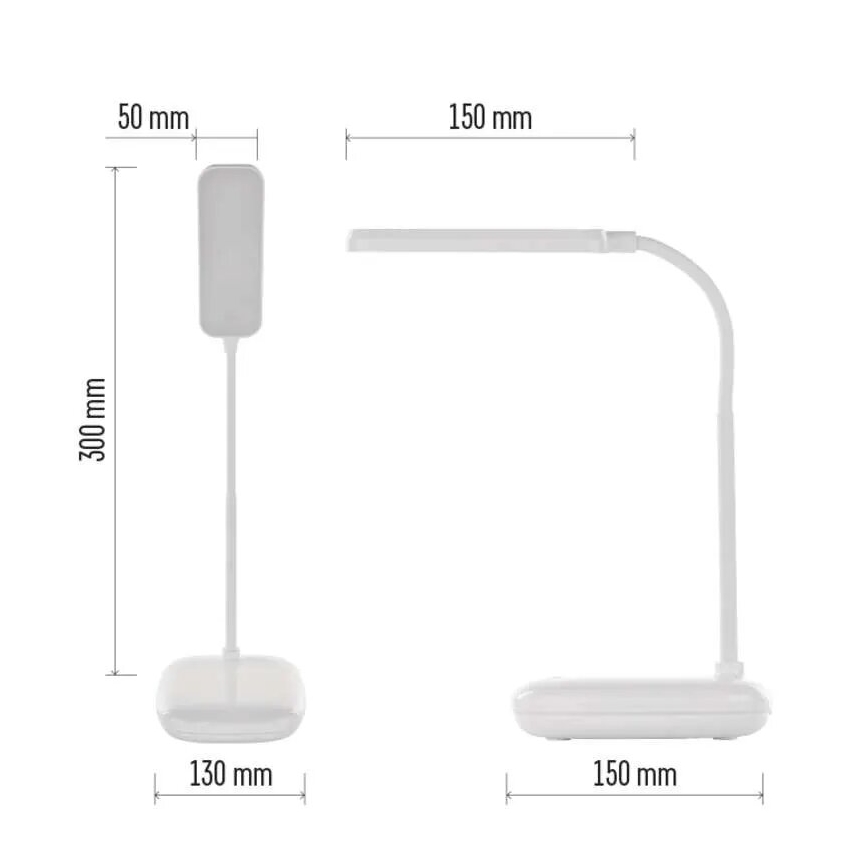 LED Stmívatelná flexibilní stolní lampa LED/12W/230V 3000K/4000K/6500K bílá