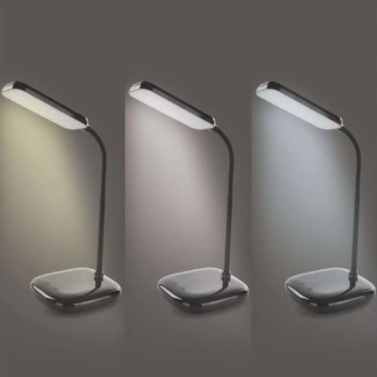 LED Stmívatelná flexibilní stolní lampa LED/12W/230V 3000K/4000K/6500K černá