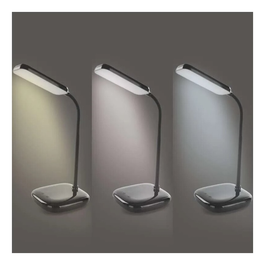 LED Stmívatelná flexibilní stolní lampa LED/12W/230V 3000K/4000K/6500K černá