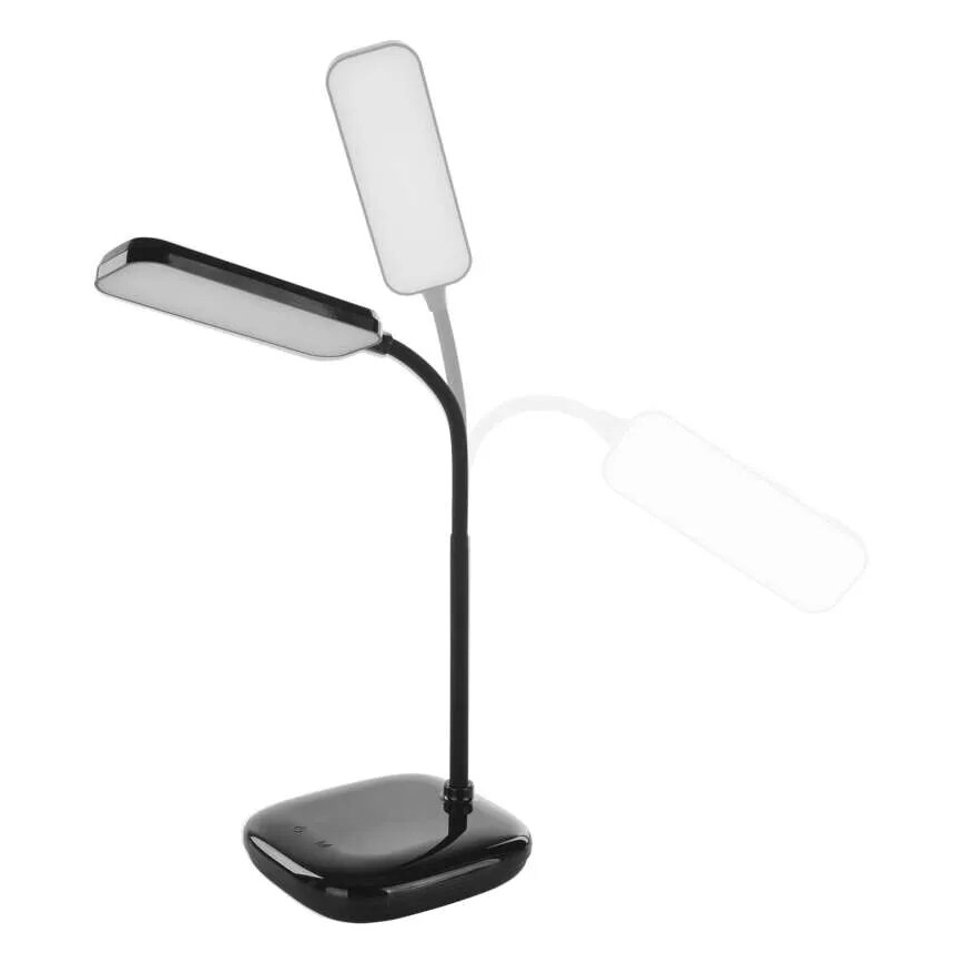 LED Stmívatelná flexibilní stolní lampa LED/12W/230V 3000K/4000K/6500K černá