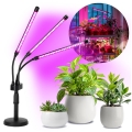 LED Stmívatelná flexibilní stolní lampa pro pěstování rostlin VITARO 3xLED/10W/230V černá