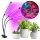 LED Stmívatelná flexibilní stolní lampa s klipem pro pěstování rostlin VITARO 3xLED/10W/230V černá