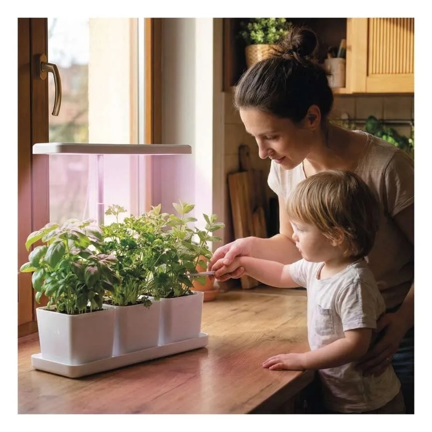 LED Stmívatelná interiérová lampa pro pěstování rostlin GROW LED/7W/5V