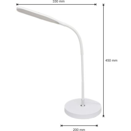 LED Stmívatelná lampa 3v1 LED/10W/230V 3000/4000/6000K CRI 90 bílá