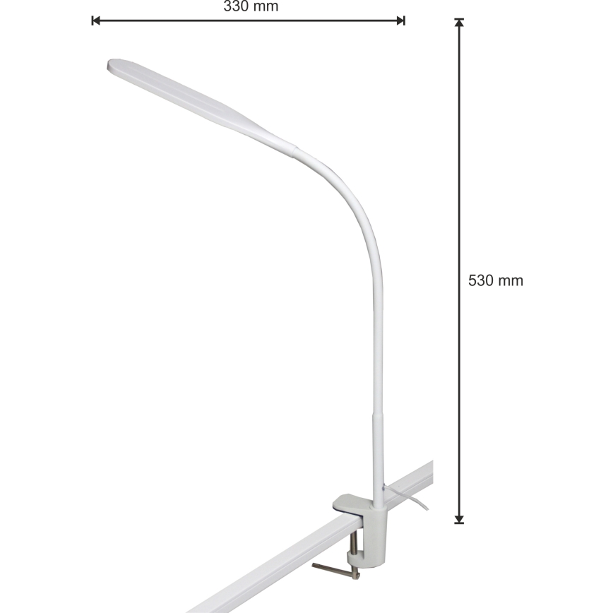 LED Stmívatelná lampa 3v1 LED/10W/230V 3000/4000/6000K CRI 90 bílá