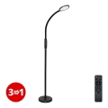 LED Stmívatelná lampa 3v1 LED/12W/230V černá CRI 90 + dálkové ovládání