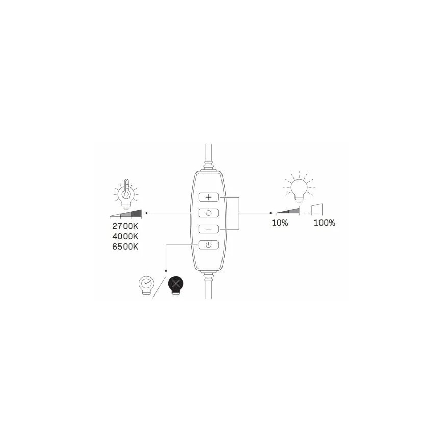 LED Stmívatelná lampa se stativem a držákem pro vlogování LED/10W/5V 2700-6500K