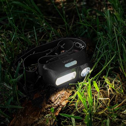 LED Stmívatelná nabíjecí čelovka 2xLED/5V IPX4 250 lm 2000 mAh