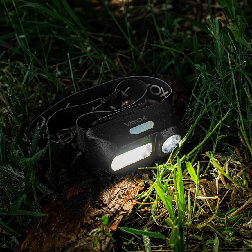 LED Stmívatelná nabíjecí čelovka 2xLED/5V IPX4 250 lm 2000 mAh
