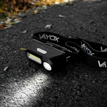 LED Stmívatelná nabíjecí čelovka 2xLED/5V IPX4 250 lm 2000 mAh