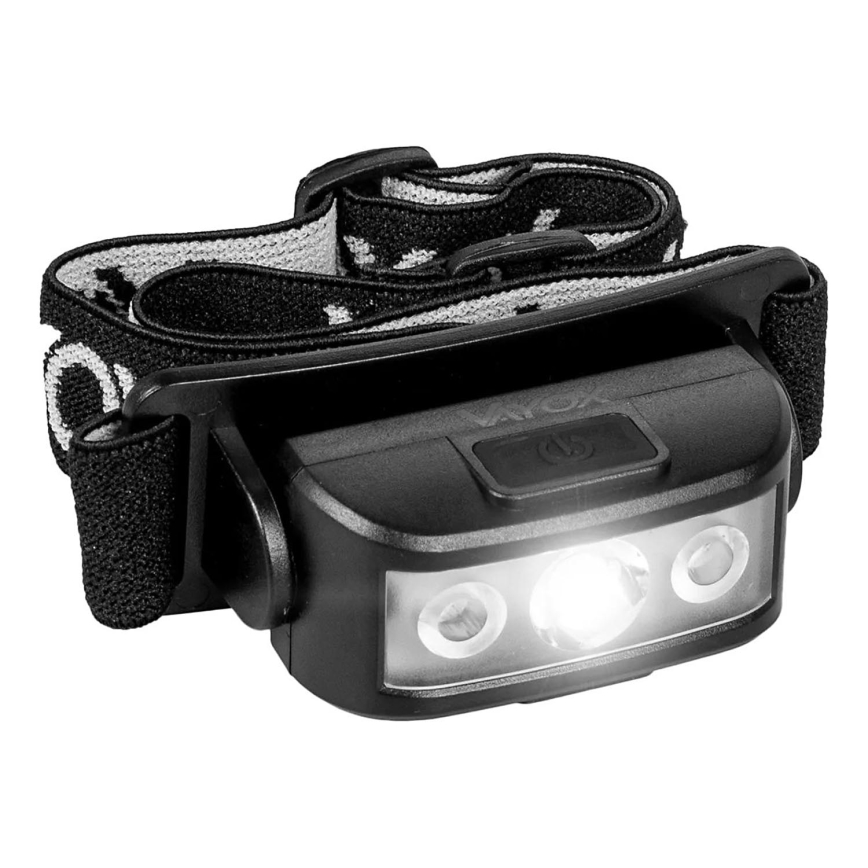 LED Stmívatelná nabíjecí čelovka 3xLED/5V IPX4 100 lm 1200 mAh