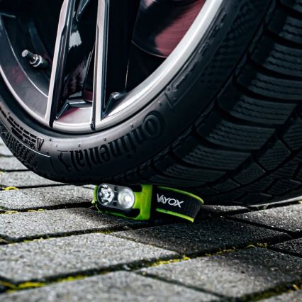 LED Stmívatelná nabíjecí čelovka se senzorem a červeným světlem LED/10W/5V/3xAAA IP44 600 lm 1200 mAh