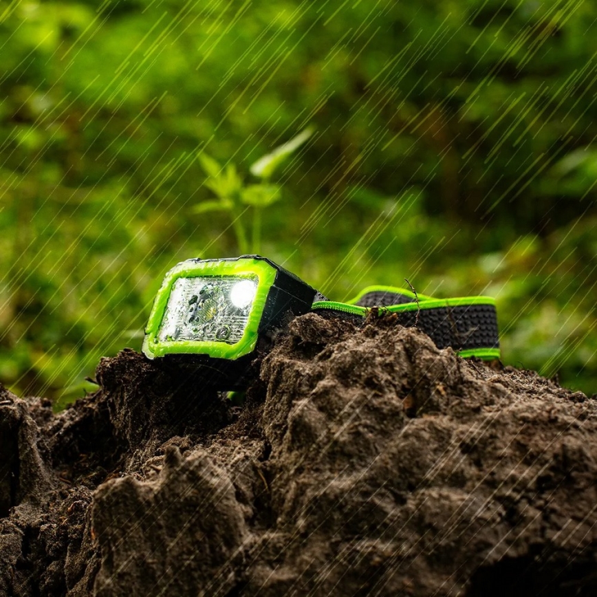 LED Stmívatelná nabíjecí čelovka se senzorem LED/10W/5V IP66 750 lm 1500 mAh