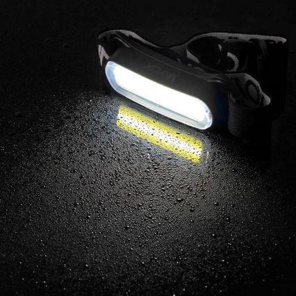 LED Stmívatelná nabíjecí čelovka LED/5V IPX4 300 lm 1200 mAh