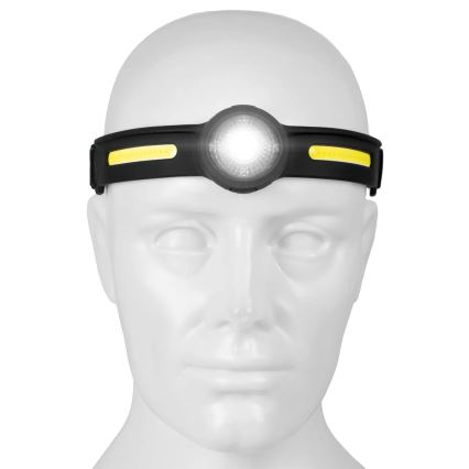 LED Stmívatelná nabíjecí čelovka s červeným světlem LED/5V IPX4 550 lm 600 mAh