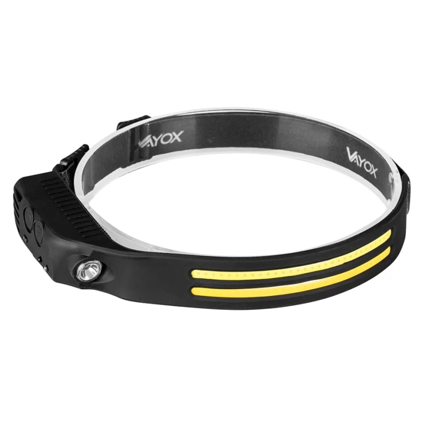 LED Stmívatelná nabíjecí čelovka se senzorem 3xLED/5V IP44 300 lm 1200 mAh