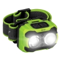 LED Stmívatelná nabíjecí čelovka se senzorem a červeným světlem LED/10W/5V/3xAAA IP44 600 lm 1200 mAh