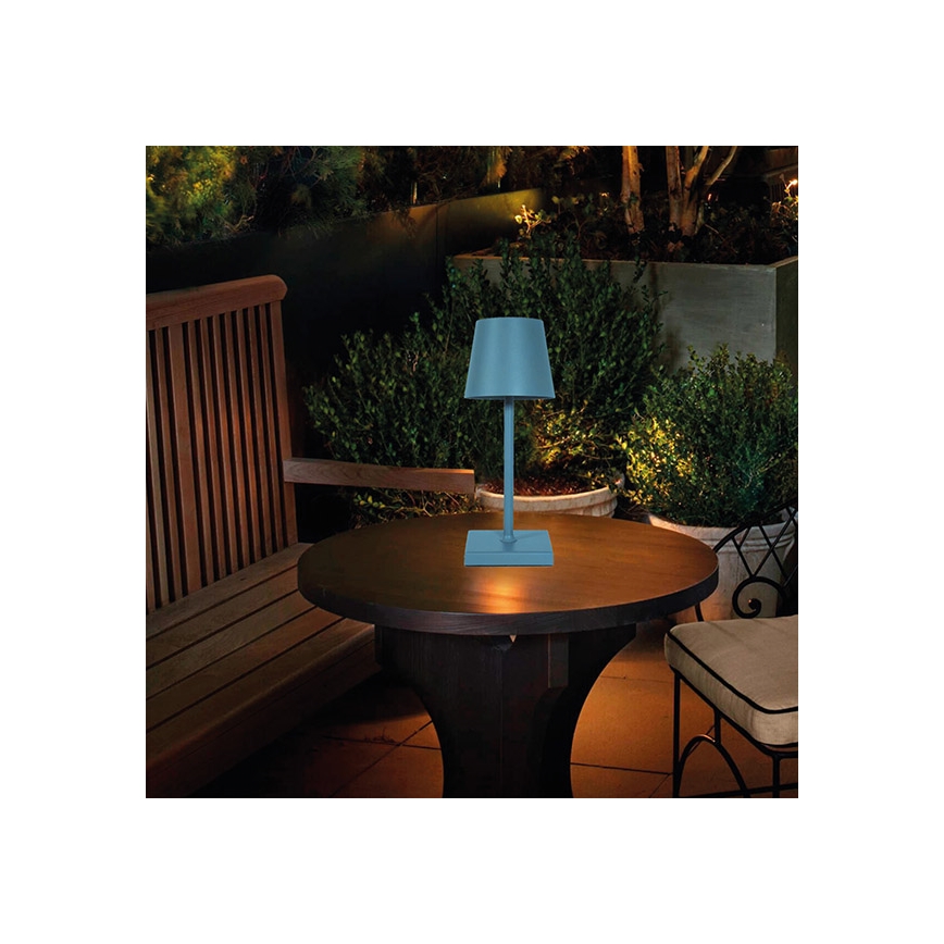 LED Stmívatelná nabíjecí dotyková stolní lampa LED/3,5W/5V 5200mAh modrá