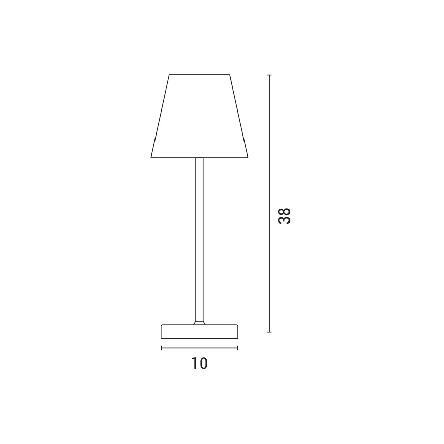 LED Stmívatelná nabíjecí dotyková stolní lampa LED/3,5W/5V 5200mAh šedá