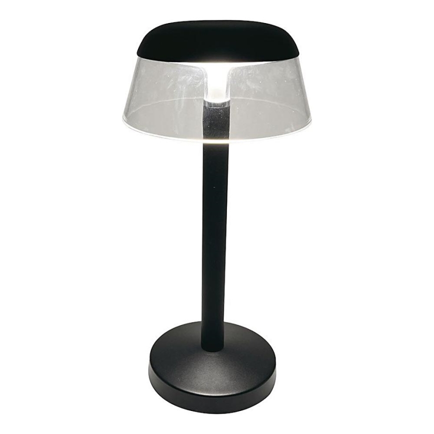LED Stmívatelná nabíjecí dotyková stolní lampa LED/3W/5V 3000-6000K 1800 mAh černá