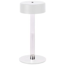 LED Stmívatelná nabíjecí dotyková stolní lampa LED/3W/5V 3000-6000K 2400 mAh bílá