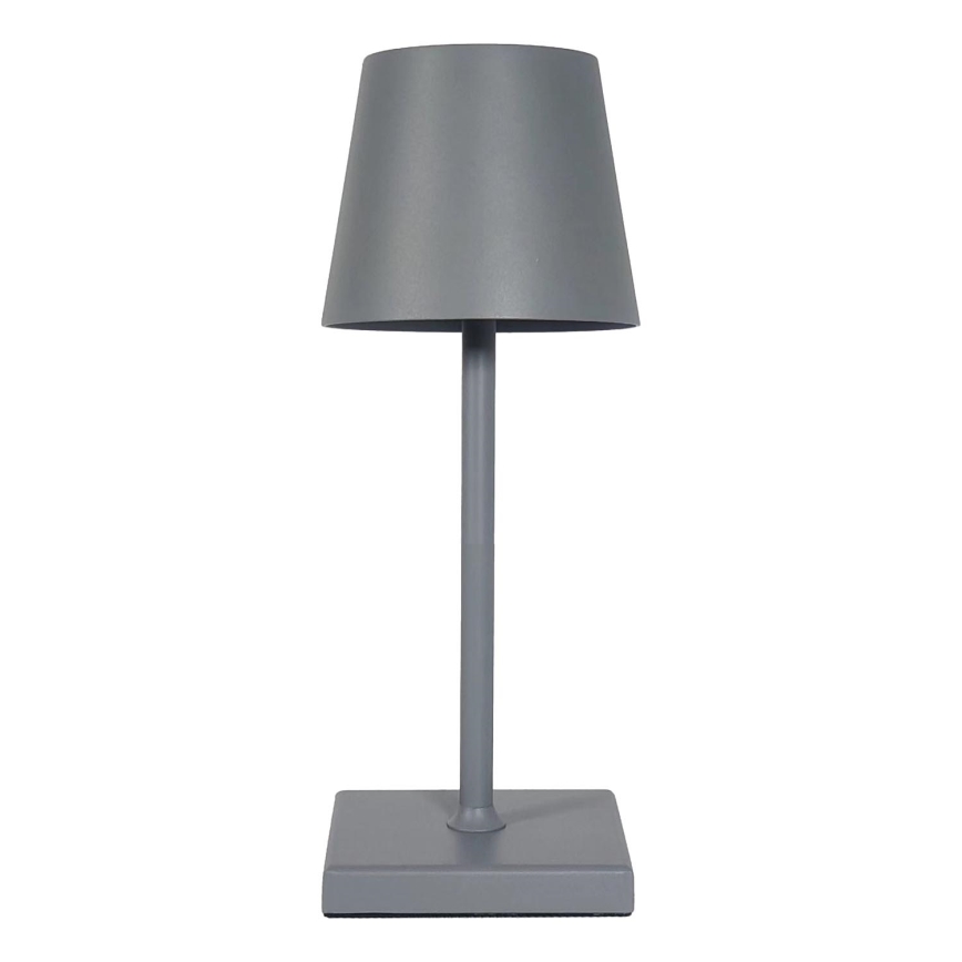 LED Stmívatelná nabíjecí dotyková stolní lampa TABLO LED/3,5W/5V 5200mAh šedá