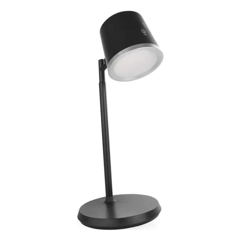 LED Stmívatelná nabíjecí stolní lampa 4v1 LED/6W/3,7V 3000K/4000K/6500K 1500mAh černá