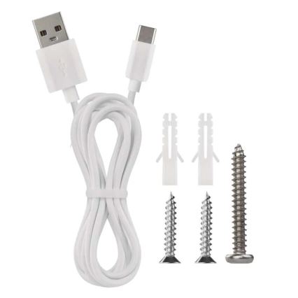 LED Stmívatelná nabíjecí stolní lampa 4v1 LED/6W/3,7V 3000K/4000K/6500K 1500mAh bílá
