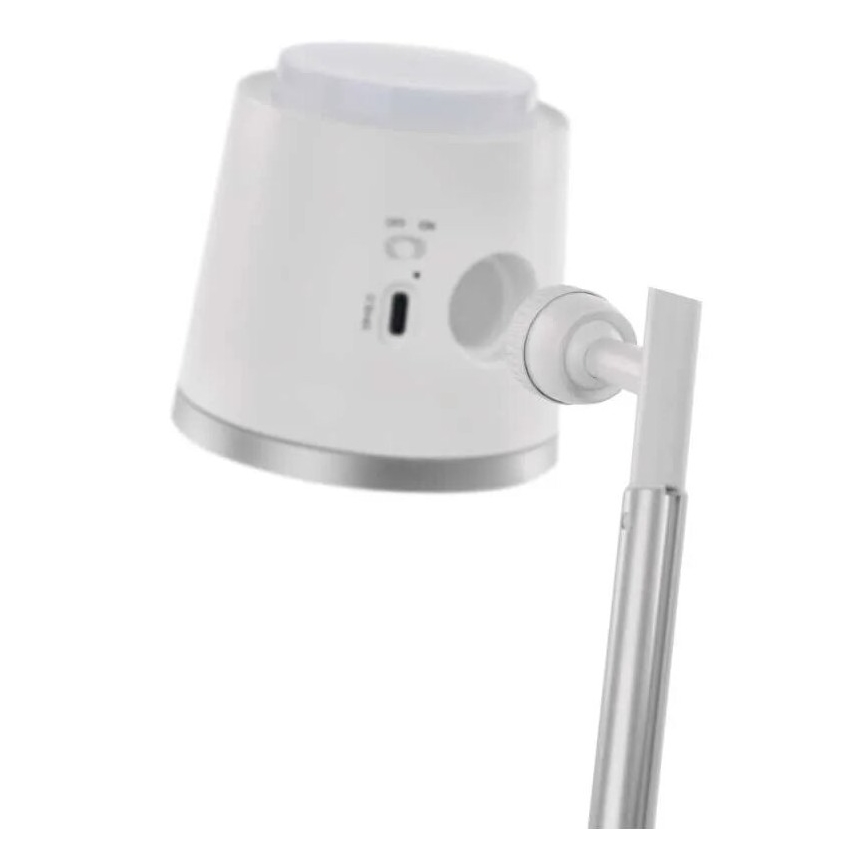 LED Stmívatelná nabíjecí stolní lampa 4v1 LED/6W/3,7V 3000K/4000K/6500K 1500mAh bílá