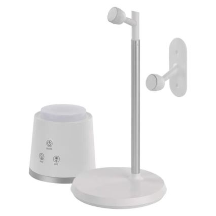 LED Stmívatelná nabíjecí stolní lampa 4v1 LED/6W/3,7V 3000K/4000K/6500K 1500mAh bílá