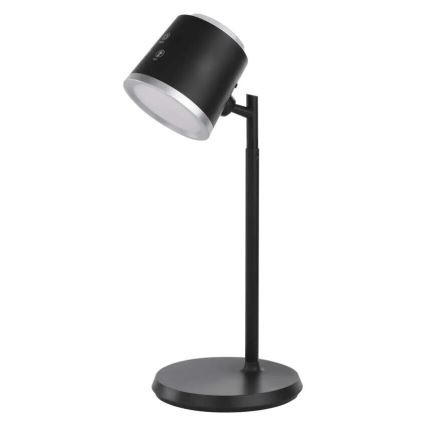 LED Stmívatelná nabíjecí stolní lampa 4v1 LED/6W/3,7V 3000K/4000K/6500K 1500mAh černá