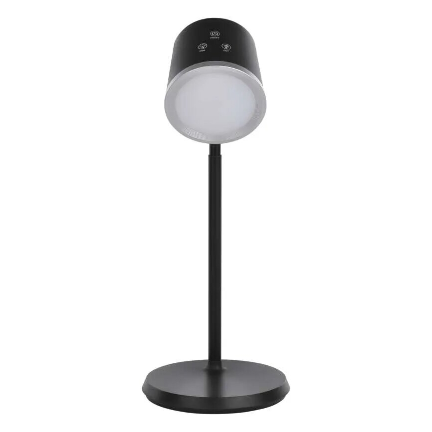 LED Stmívatelná nabíjecí stolní lampa 4v1 LED/6W/3,7V 3000K/4000K/6500K 1500mAh černá
