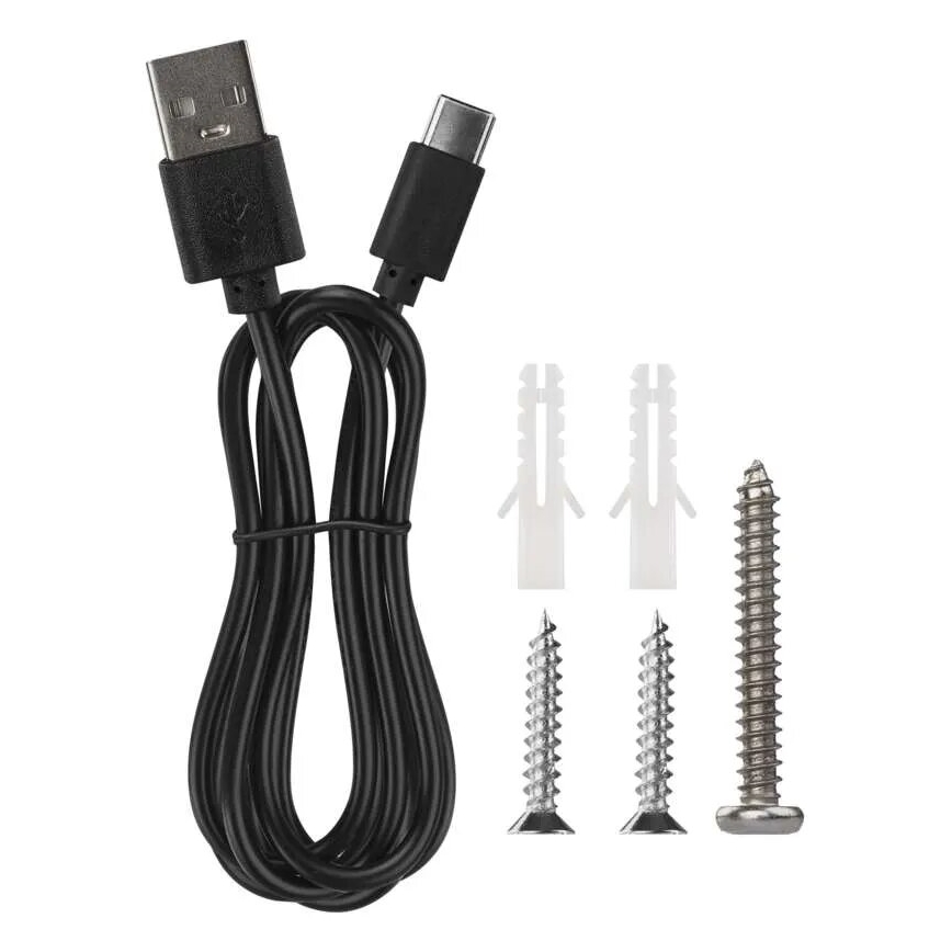 LED Stmívatelná nabíjecí stolní lampa 4v1 LED/6W/3,7V 3000K/4000K/6500K 1500mAh černá