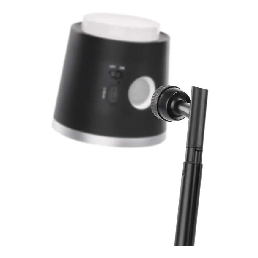 LED Stmívatelná nabíjecí stolní lampa 4v1 LED/6W/3,7V 3000K/4000K/6500K 1500mAh černá
