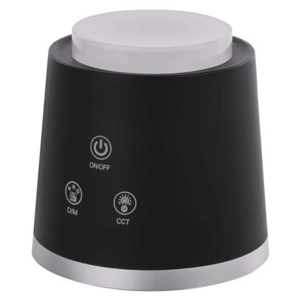 LED Stmívatelná nabíjecí stolní lampa 4v1 LED/6W/3,7V 3000K/4000K/6500K 1500mAh černá