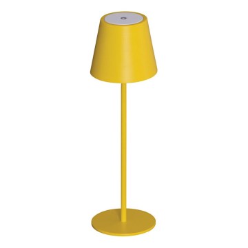 LED Stmívatelná nabíjecí stolní lampa INITA LED/1,2W/1800 mAh IP54 žlutá