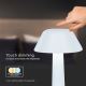 LED Stmívatelná nabíjecí dotyková stolní lampa LED/1W/5V 3000-6000K 1800 mAh bílá