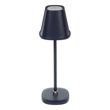 LED Stmívatelná nabíjecí stolní lampa LED/3W/1800 mAh tmavě modrá