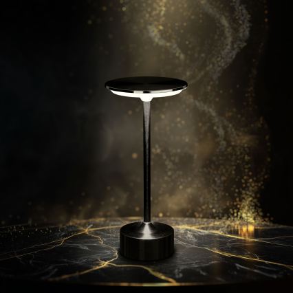 LED Stmívatelná nabíjecí stolní lampa NEW YORK LED/1,8W/5V 2700K/4000K/6500K 1200 mAh černá