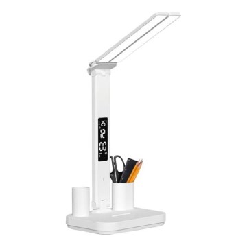 LED Stmívatelná nabíjecí stolní lampa NOBLITE P LED/5W/5V 3000/4000/6000K 2200 mAh bílá