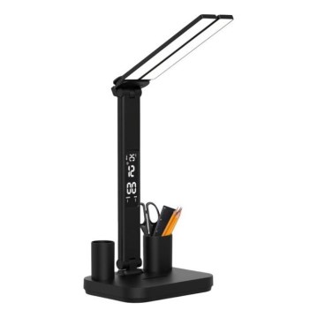 LED Stmívatelná nabíjecí stolní lampa NOBLITE P LED/5W/5V 3000/4000/6000K 2200 mAh černá