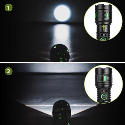 LED Stmívatelná nabíjecí svítilna s funkcí powerbanky LED/20W/5V IP44 1200 lm 5000 mAh