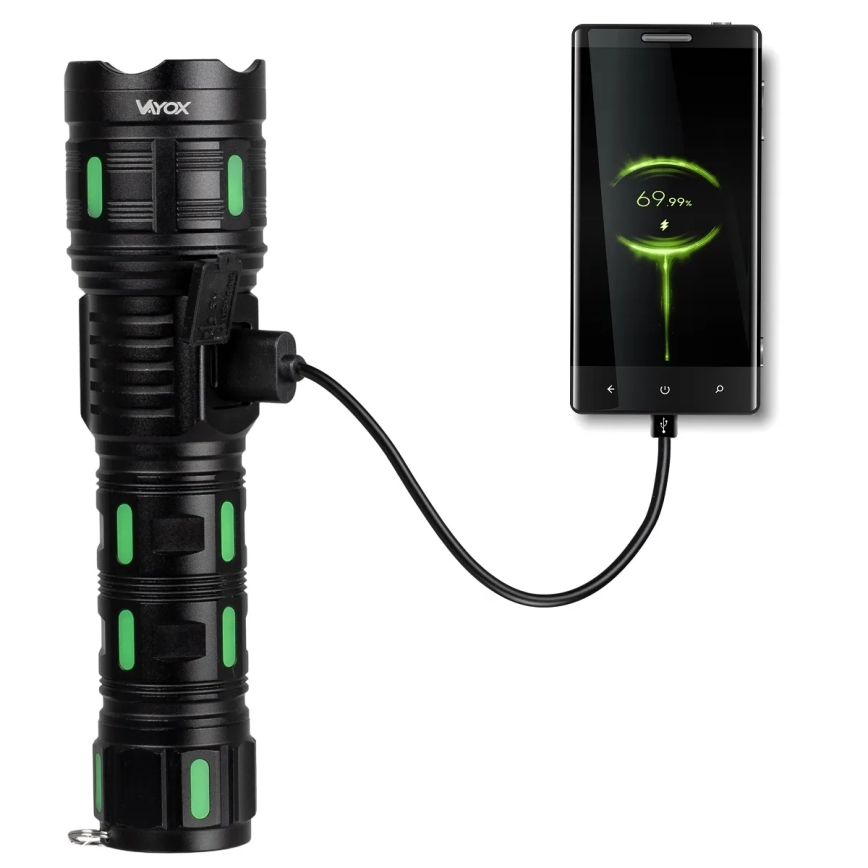 LED Stmívatelná nabíjecí svítilna s funkcí powerbanky LED/20W/5V IP44 1200 lm 5000 mAh