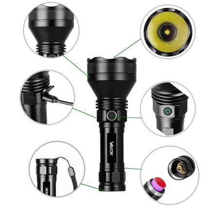 LED Stmívatelná nabíjecí svítilna LED/20W/5V IPX5 1900 lm 5000 mAh