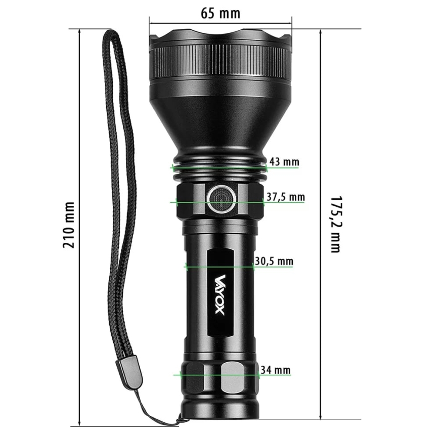LED Stmívatelná nabíjecí svítilna LED/20W/5V IPX5 1900 lm 5000 mAh
